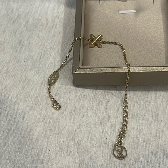 Louis Vuitton Gold Letter “X” Charm Bracelet - Picture 2 of 5